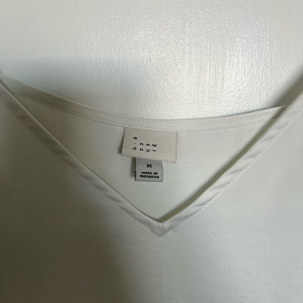 Off White Silky Blouse - image 2